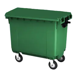 Мусорный контейнер 660л. на колесах без крышки