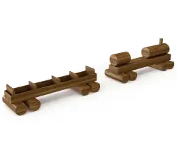 Игровой элемент HARDWOOD «Паровозик с вагонами»