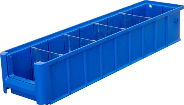 Лоток (контейнер) полочный для мелких деталей и компонентов SK, 500х117х90 мм, синий [SK 5109]