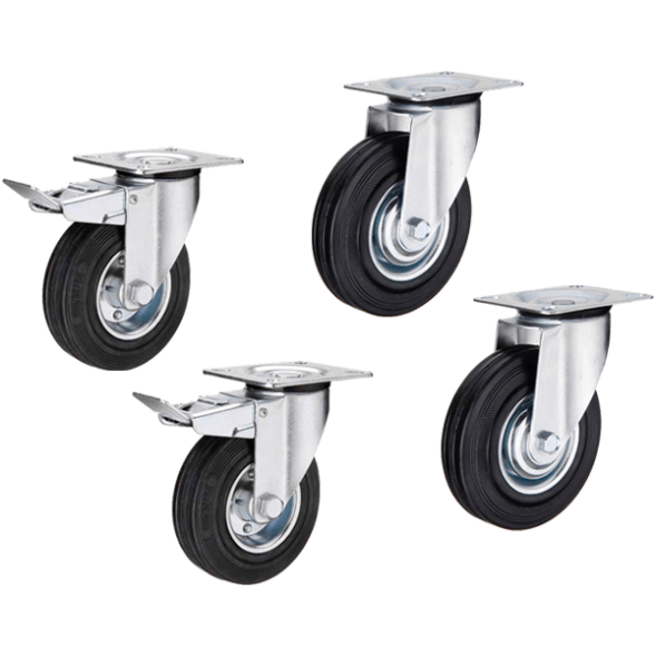 Колеса для строительных лесов с тормозом [10229]