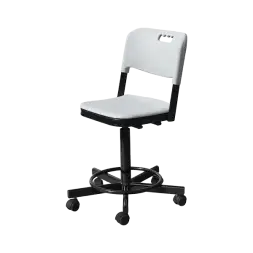 Лабораторный стул с пластиком КР19 серый [10729]