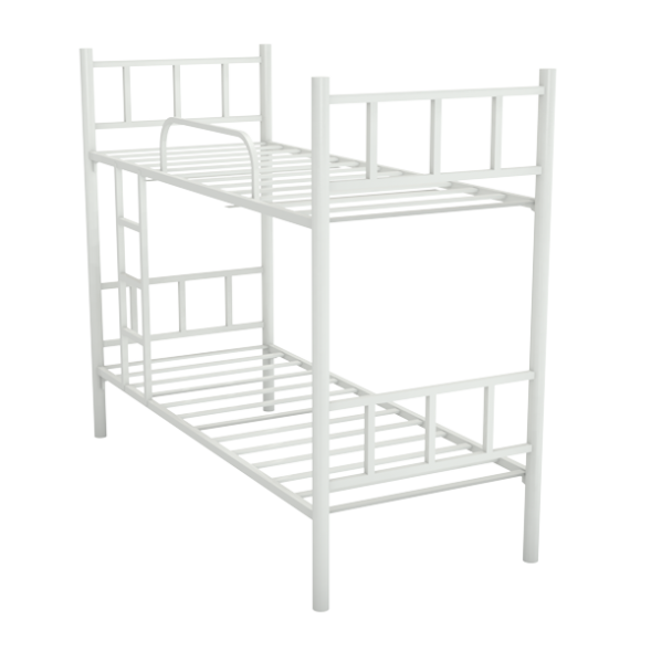 Двухъярусная кровать металлическая с лестницей [11029]