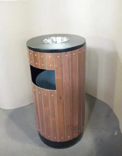 Урна-пепельница Wood Лайт, с пепельницей, 47 л