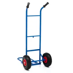 Тележка грузовая Стелла-техник КГ-150-PU-1120-255 с откидной полкой, грузоподъемность 150 кг