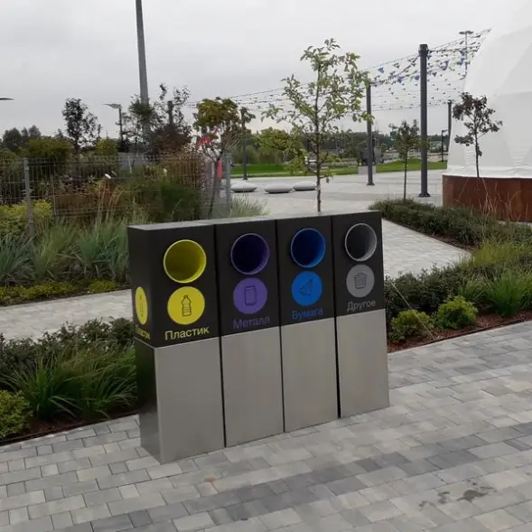 Урна Альянс, с лого, с емкостью 48 л