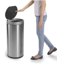 Сенсорное ведро EKO, 50 литров, нержавеющая сталь