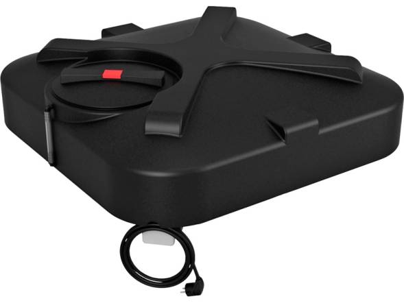 Бак пластиковый для летнего душа с подогревом, 200 л, черный [Б-200]