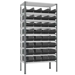 Антистатический стеллаж СТ-012 с ящиками 500х230х150 [13732]