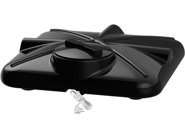 Бак пластиковый для летнего душа с подогревом, 130 л, черный [Б-130(М) с подогревом]