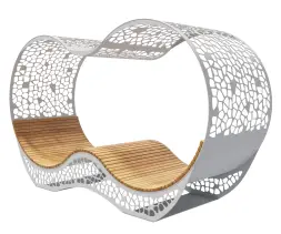 Скамейка стальная «Филигран Инфинити»