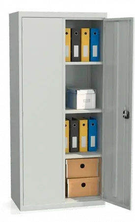 Шкаф архивный ШХА-850(40) 1850x850x400 мм Светло-серый