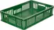 Ящик пластиковый перфорированный, 600x400x140 мм, 27 л, зеленый [705.01.03]