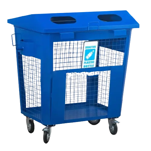 Контейнер сетчатый для сбора пластика КСМ-0,9 П