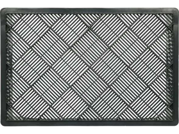 Ящик пластиковый перфорированный, 600x400x190 мм, 48 л, черный [106]