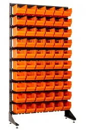 Стеллаж с пластиковыми ящиками 1801-0/0/10 О