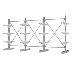 Консольный стеллаж КСр двухсторонний тройной [14035]