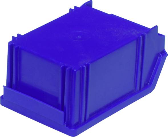 Ящик пластиковый сплошной, 170×105×75 мм, 1.34 л, синий [7968]
