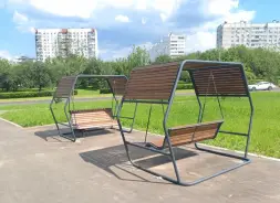 Садово-парковые качели «Грани Вуд» Лиственница