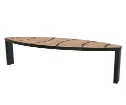 Скамейка стальная овальная «Регби»