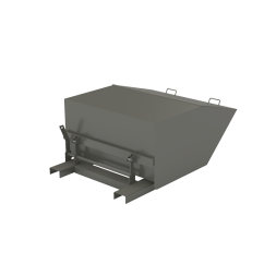 Контейнер для мусора с крышкой на погрузчик [11137]