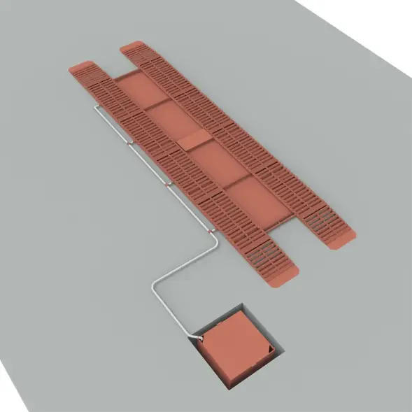 Эстакада разборная металлическая &quot;Комфорт&quot;, 10м, грузоподъемность 50т, красная