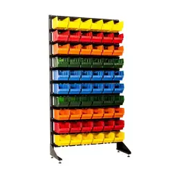 Стеллаж с пластиковыми ящиками 1801-0/0/10 Kombo