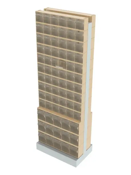 Стойка бежевая двусторонняя напольная Стелла-техник 406-00-10-03-B