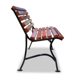 Скамейка стальная «Элегант» без подлокотников 3,0 м (3 опоры)