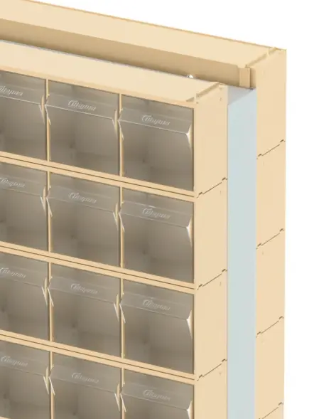 Стойка бежевая двусторонняя напольная Стелла-техник 406-00-14-00-B