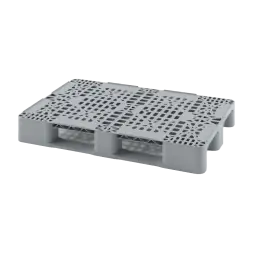 Универсальный перфорированный пластиковый поддон 1200х800 на трёх полозьях