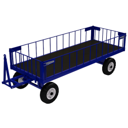 Тележка БТ 3 КБ с настилом и каркасным бортом [15942]