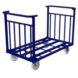 Большегрузная металлическая тележка с двумя ручками ТТД 5 1200x700x740 [16642]