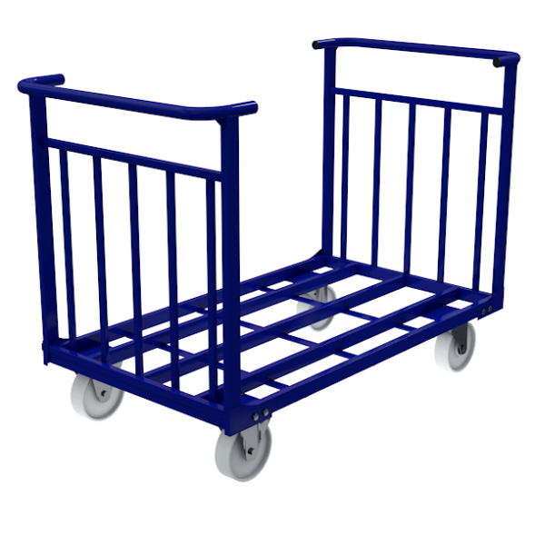 Большегрузная металлическая тележка с двумя ручками ТТД 5 1200x700x740 [16642]