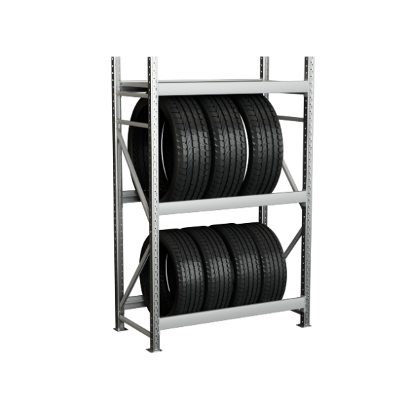 Стеллаж для хранения среднегрузовых шин вертикально 2002x1204x656 [13842]