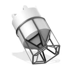 К 2000 литров с обрешеткой (1,2) - для жидкостей плотностью 1,2