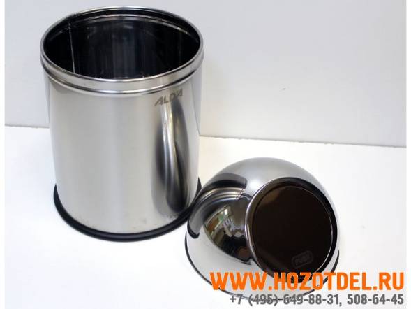 Урна с плавающей крышкой ALDA, 8 литров