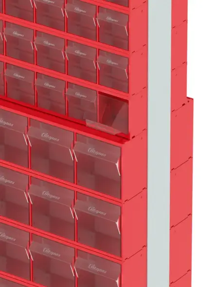 Стойка двусторонняя напольная Стелла-техник 406-09-08-00 (600х380х1650)