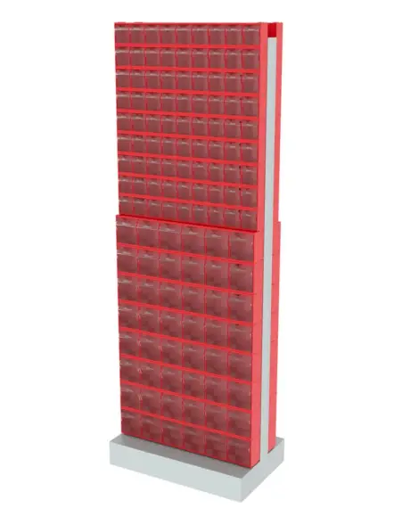 Стойка двусторонняя напольная Стелла-техник 406-09-08-00 (600х380х1650)