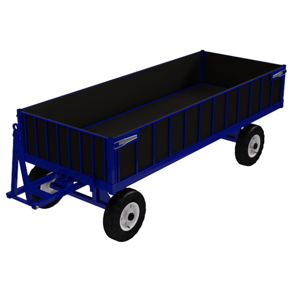 Тележка БТ 3 ЦБ с фанерным настилом и бортами [15945]