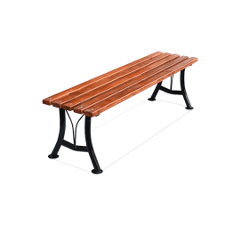 Лавка без спинки [13345]