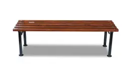 Банкетка стальная «Узоры» 3,0 м (3 опоры)