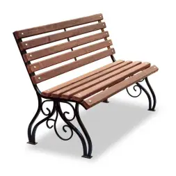 Скамейка стальная «Вена» 3,0 м (3 опоры)