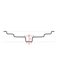 Накладка на лыжи 25 Wels (1125 х 180 х 6)