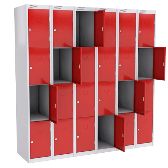 Металлическая камера хранения на 24 ячейки [13146]