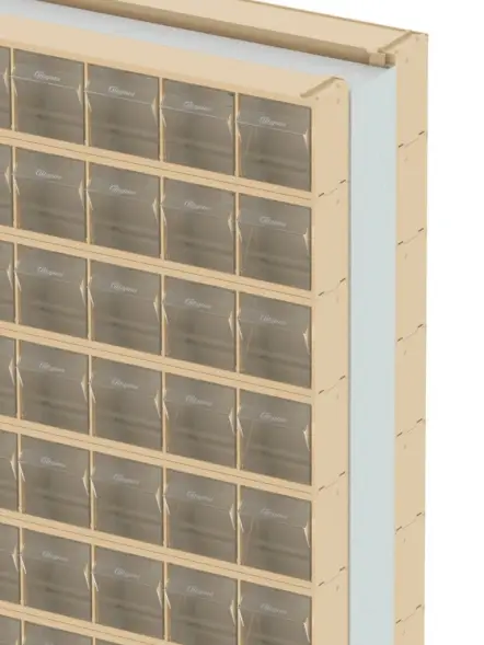 Стойка бежевая двусторонняя напольная Стелла-техник 406-20-00-00-B