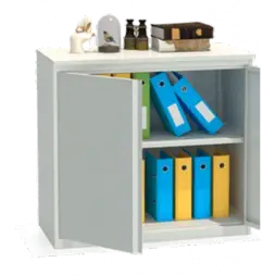 Шкаф архивный ALR 8896 880x960x450 мм Светло-серый