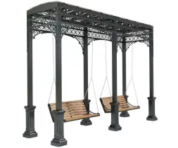 Качели парковые «Сити» Двухсекционные