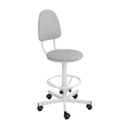 Промышленный стул белый КР03/К каркас белый [10747]