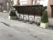 Парковка для колясок и велосипедов с навесом 03