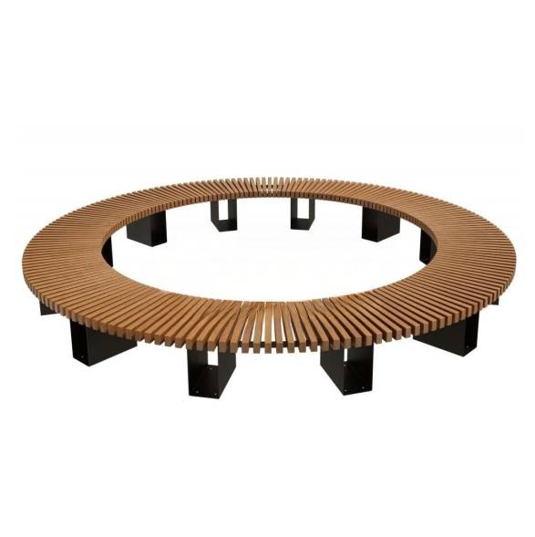 Скамейка стальная круглая «Радиус Раунд» без спинки